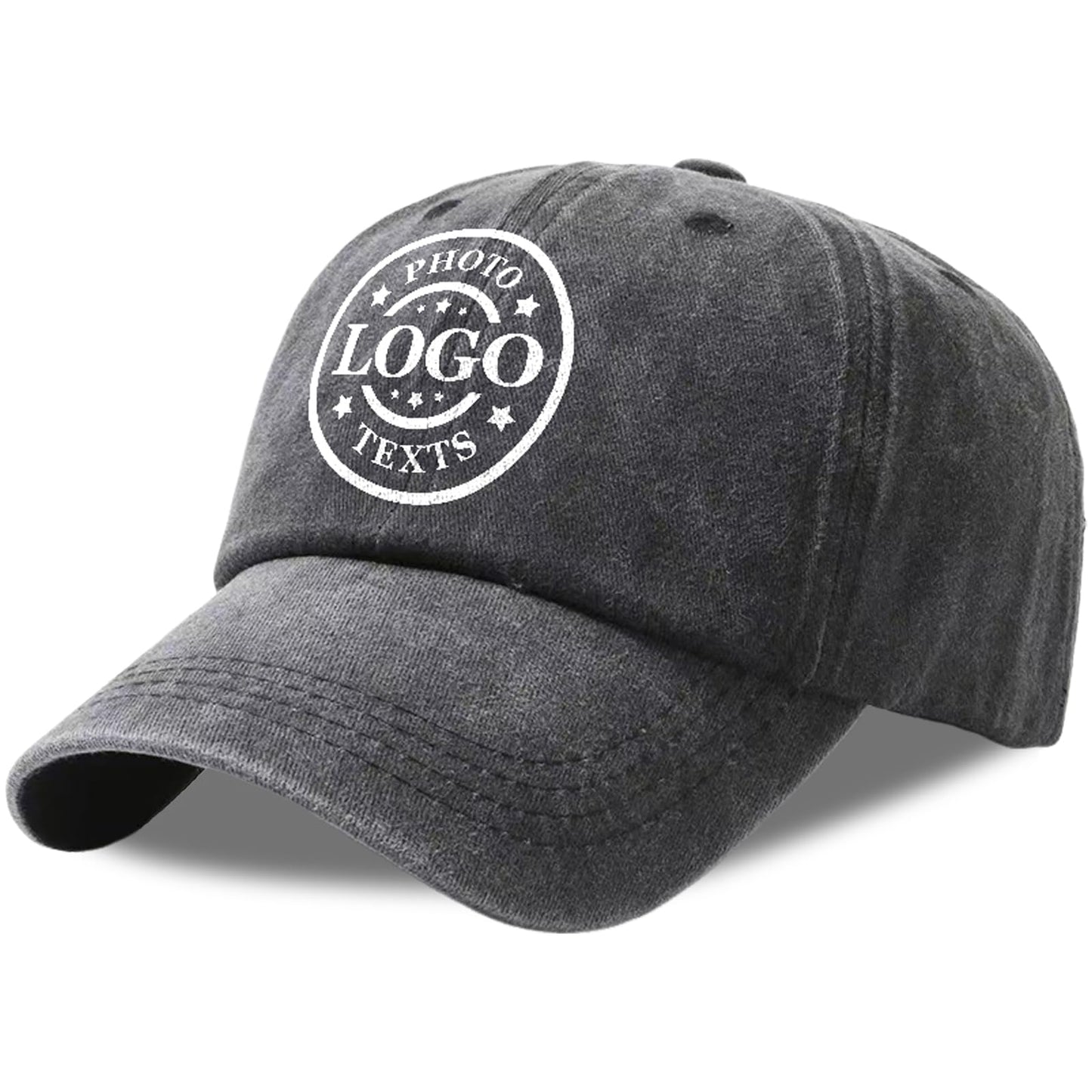 Bulk Custom Hat, Customized Adjustable Baseball Cap Design Your Own Unisex Trucker Hat with Photo Text