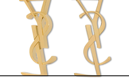 18k Gold Plated Initial Letter Earring for women Designer elegant Fashionable Jewelry Ideal Gifts For Stylish Women
