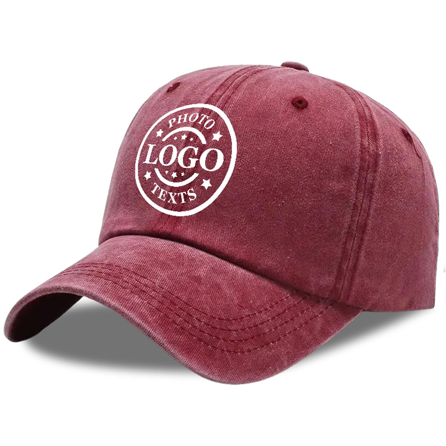 Bulk Custom Hat, Customized Adjustable Baseball Cap Design Your Own Unisex Trucker Hat with Photo Text