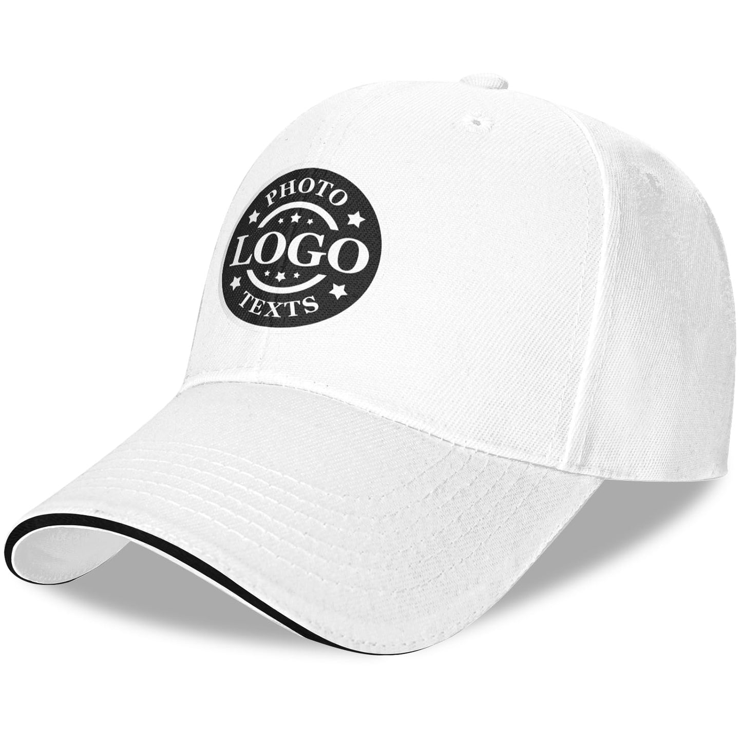 Bulk Custom Hat, Customized Adjustable Baseball Cap Design Your Own Unisex Trucker Hat with Photo Text