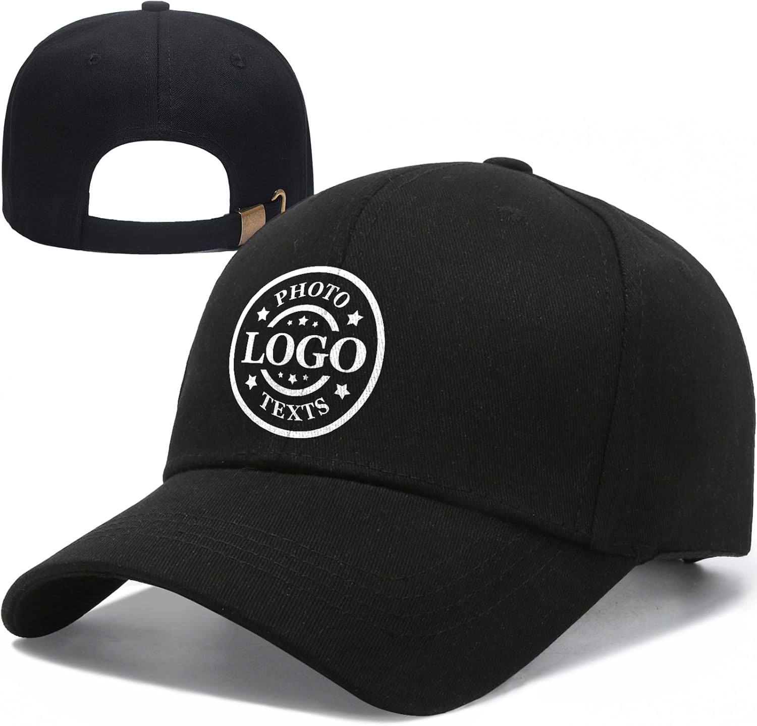 Bulk Custom Hat, Customized Adjustable Baseball Cap Design Your Own Unisex Trucker Hat with Photo Text