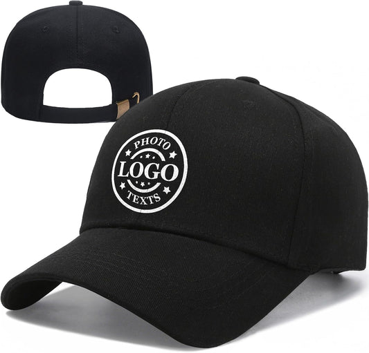 Bulk Custom Hat, Customized Adjustable Baseball Cap Design Your Own Unisex Trucker Hat with Photo Text