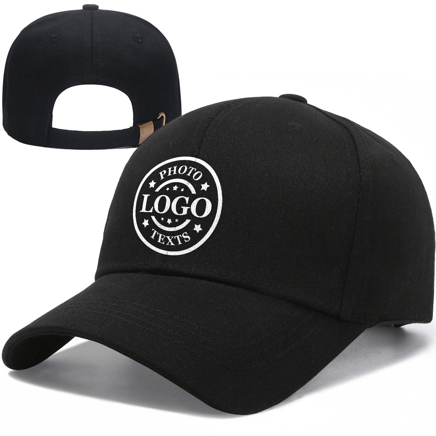 Bulk Custom Hat, Customized Adjustable Baseball Cap Design Your Own Unisex Trucker Hat with Photo Text