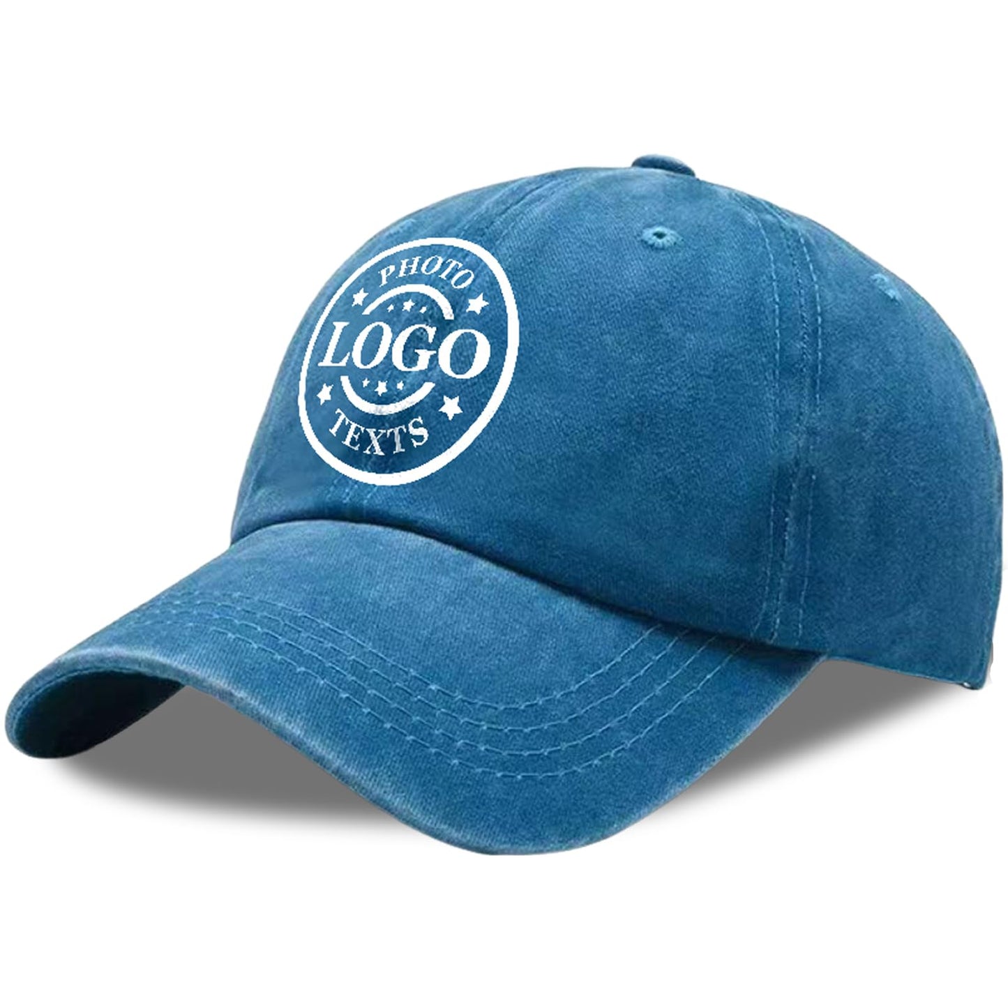 Bulk Custom Hat, Customized Adjustable Baseball Cap Design Your Own Unisex Trucker Hat with Photo Text
