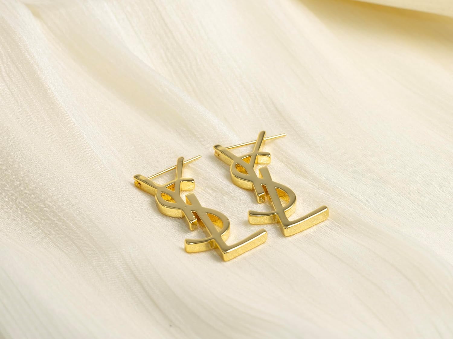 18k Gold Plated Initial Letter Earring for women Designer elegant Fashionable Jewelry Ideal Gifts For Stylish Women