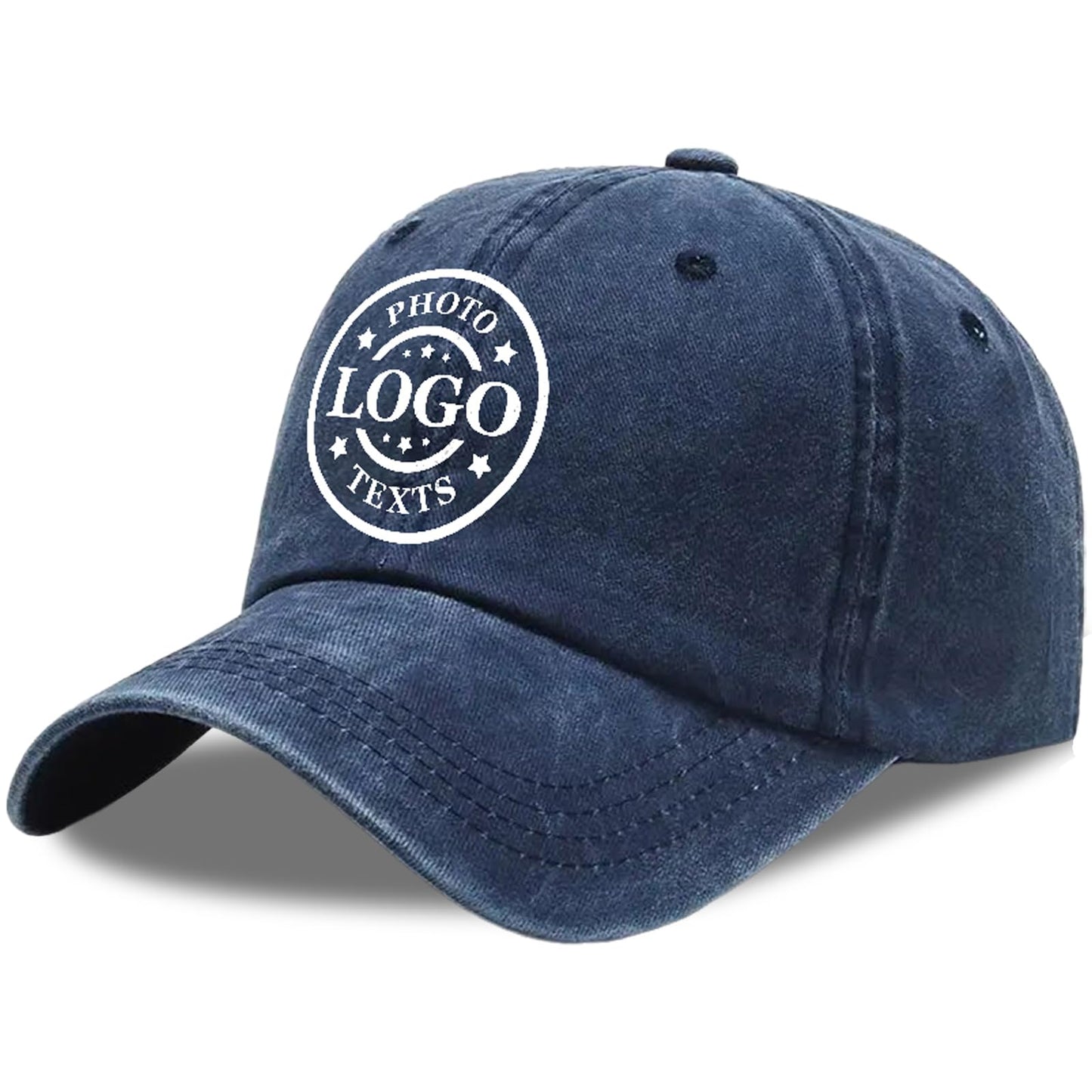 Bulk Custom Hat, Customized Adjustable Baseball Cap Design Your Own Unisex Trucker Hat with Photo Text