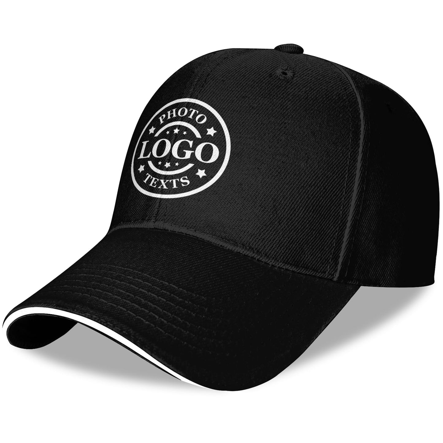 Bulk Custom Hat, Customized Adjustable Baseball Cap Design Your Own Unisex Trucker Hat with Photo Text